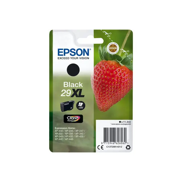 EPSON 4LB Cartridge Fraise - Ink Claria Home Black XL w/s - Мастила и Мастилени глави<<<Консумативи - Мастила<<<Печат
