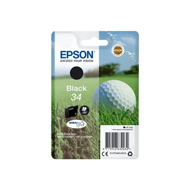 EPSON 4LB Singlepack Black 34 - DURABrite Ultra Ink - Мастила и Мастилени глави<<<Консумативи - Мастила<<<Печат