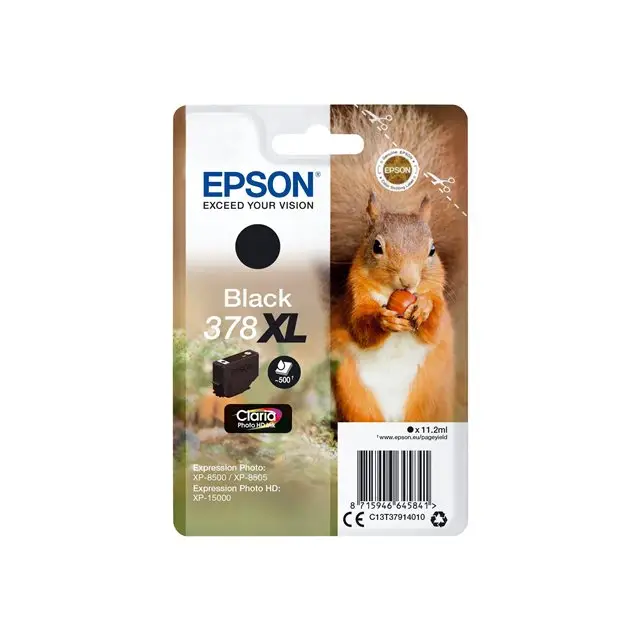 EPSON 5LB Singlepack Black 378XL Squirrel Clara Photo HD Ink - Мастила и Мастилени глави<<<Консумативи