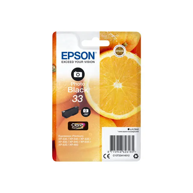 EPSON 5LB Singlepack Photo Black 33 Claria Premium Ink - Мастила и Мастилени глави<<<Консумативи - Мастила<<<Печат