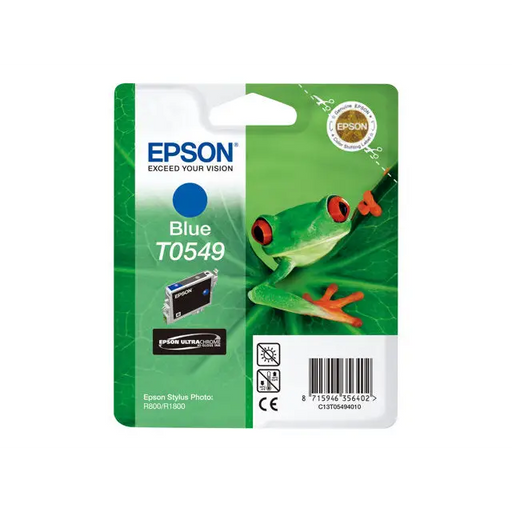 EPSON 5LB T0549 ink cartridge blue standard capacity 13ml 400 pages 1-pack blister without alarm - Мастила и Мастилени