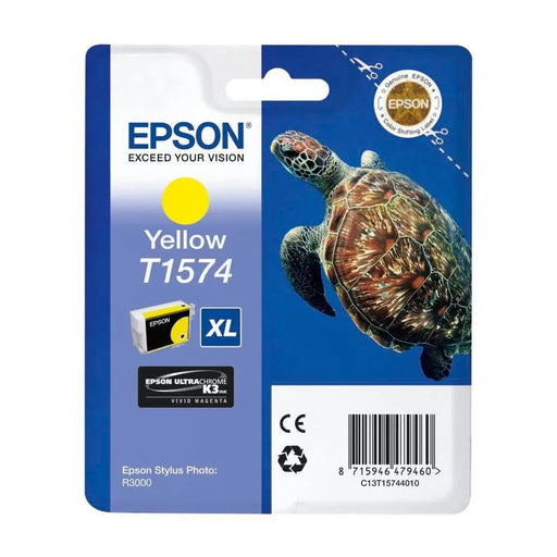 EPSON 5LB T1574 ink cartridge yellow standard capacity 1-pack blister without alarm - Консумативи за мастилoструйни