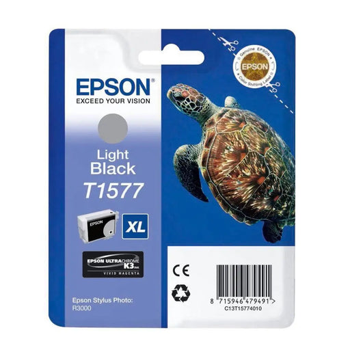 EPSON 5LB T1577 ink cartridge light black standard capacity 1-pack blister without alarm - Консумативи за