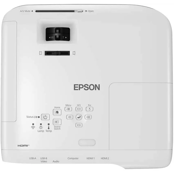Epson EB-FH52 Full HD 1080p (1920 x 1080 16:9) 240Hz Refresh 4 000 ANSI lumens 16 000:1 VGA HDMI USB WLAN Speakers 36