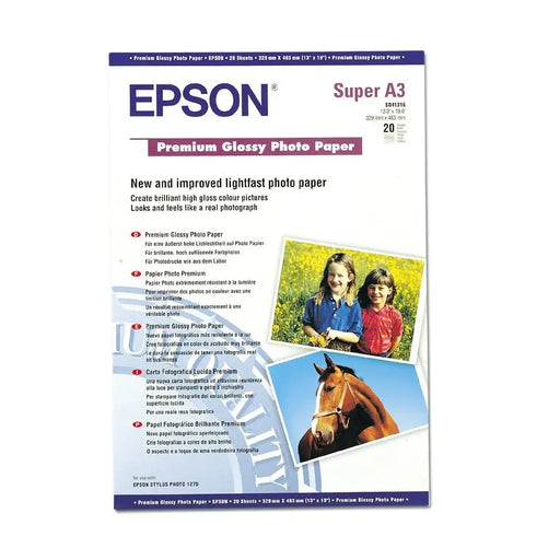 EPSON Glossy photo paper inkjet 250g/m2 A3+ 20 sheets 1-pack - Офис и Фото хартии<<<Консумативи - Хартия<<<Печат