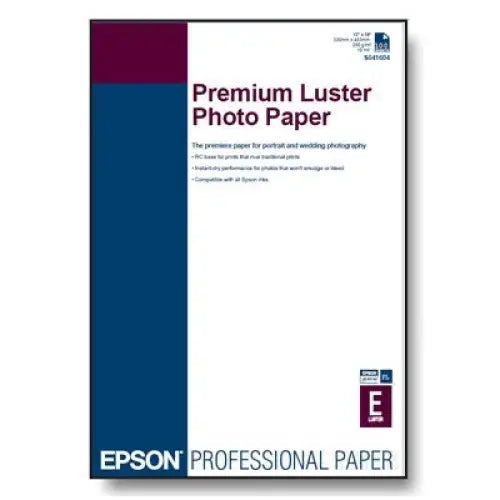 EPSON Premium luster photo paper inkjet 250g/m2 A4 250 sheets 1-pack - Офис и Фото хартии<<<Консумативи
