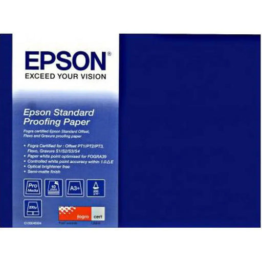 EPSON Proofing Paper Standard A3 plus 329 x 423 mm 205g/m2 100 sheet proofing paper - Хартия за голям