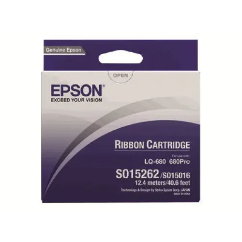EPSON S015262 ribbon black 1-pack - Ленти за матричен принтер<<<Консумативи - Матричен принтер<<<Печат Сканиране и