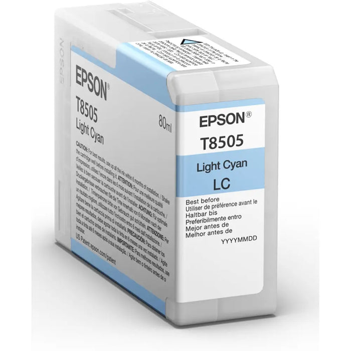 EPSON Singlepack Light Cyan T850500 UltraChrome HD ink 80ml - LFP мастила и LFP мастилени глави<<<Консумативи - голям