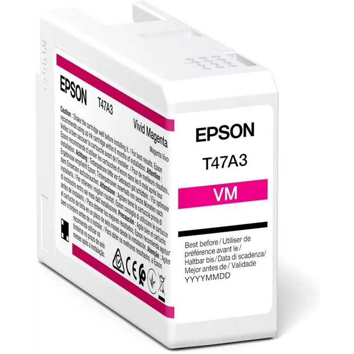 Epson Singlepack Vivid Magenta T47A3 UltraChrome Pro 10 ink 50ml - Консумативи за плотери<<<EPSON