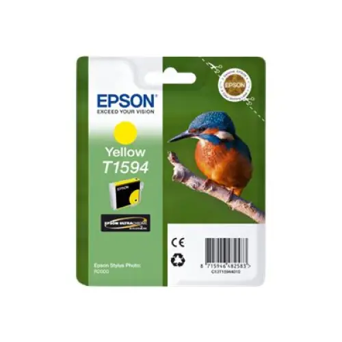 EPSON T1594 ink cartridge yellow standard capacity 1-pack blister without alarm Stylus Photo R2000 - Мастила и