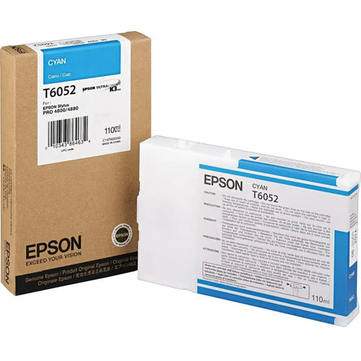 EPSON T6052 ink cartridge cyan standard capacity 110ml 1-pack - LFP мастила и LFP мастилени глави<<<Консумативи - голям