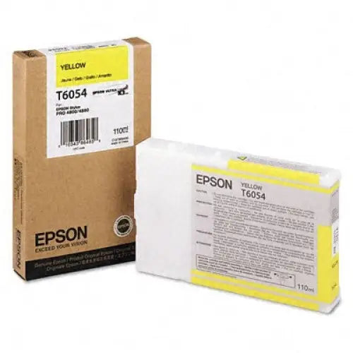 EPSON T6054 ink cartridge yellow standard capacity 110ml 1-pack - LFP мастила и LFP мастилени глави<<<Консумативи