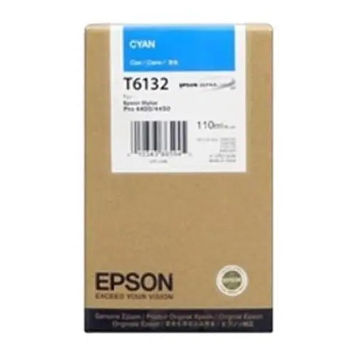EPSON T6132 ink cartridge cyan standard capacity 110ml 1-pack - LFP мастила и LFP мастилени глави<<<Консумативи - голям