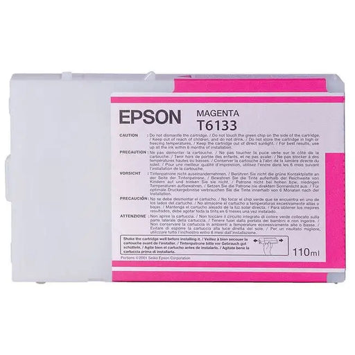 EPSON T6133 ink cartridge magenta standard capacity 110ml 1-pack - LFP мастила и LFP мастилени глави<<<Консумативи