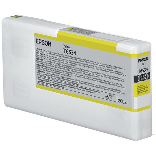 Epson T6534 Yellow Ink Cartridge (200ml) - Консумативи за плотери<<<EPSON консумативи<<<EPSON<<<PolyComp&&&LFP мастила