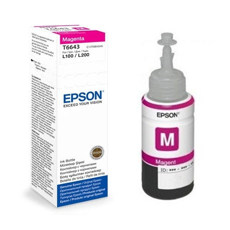 Epson T6643 Magenta ink bottle 70ml - Консумативи за мастилoструйни принтери<<<EPSON