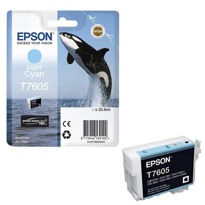Epson T7605 Light Cyan - Консумативи за мастилoструйни принтери<<<EPSON консумативи<<<EPSON<<<PolyComp&&&Мастила и