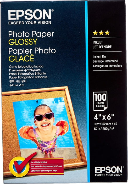 EPSON Photo paper glossy 100x150mm 100 sheets 1-pack