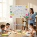 Ergo Office mobile dry erase board horizontal orientation white single sided with shelf board dimensions 1190x790mm
