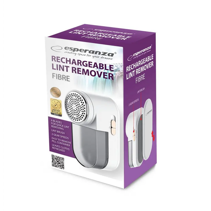 Esperanza ECS010 Clothes Shaver White - Shaver for clothesAGD-GDU<<<Home Appliance - ProductsAGD<<<ActionPL