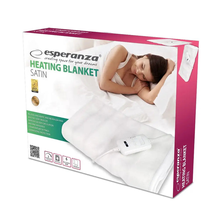 Esperanza EHB002 electric blanket 60 W White Fleece,Polyester - Electric blankets and cushionsAGD-KPE<<<Home Appliance