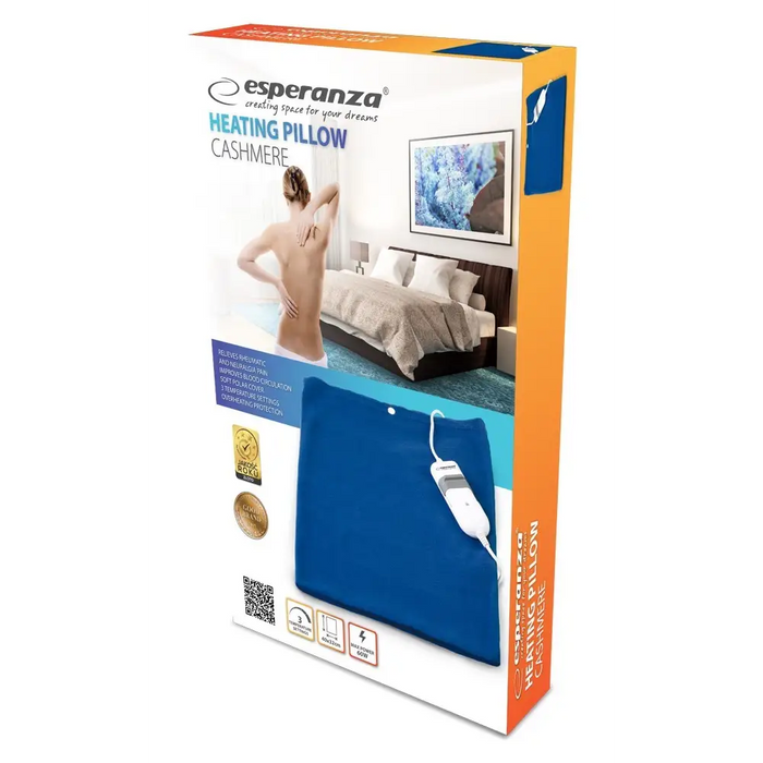 Esperanza EHB004 electric pillow 60 W Blue - Electric blankets and cushionsAGD-KPE<<<Home Appliance
