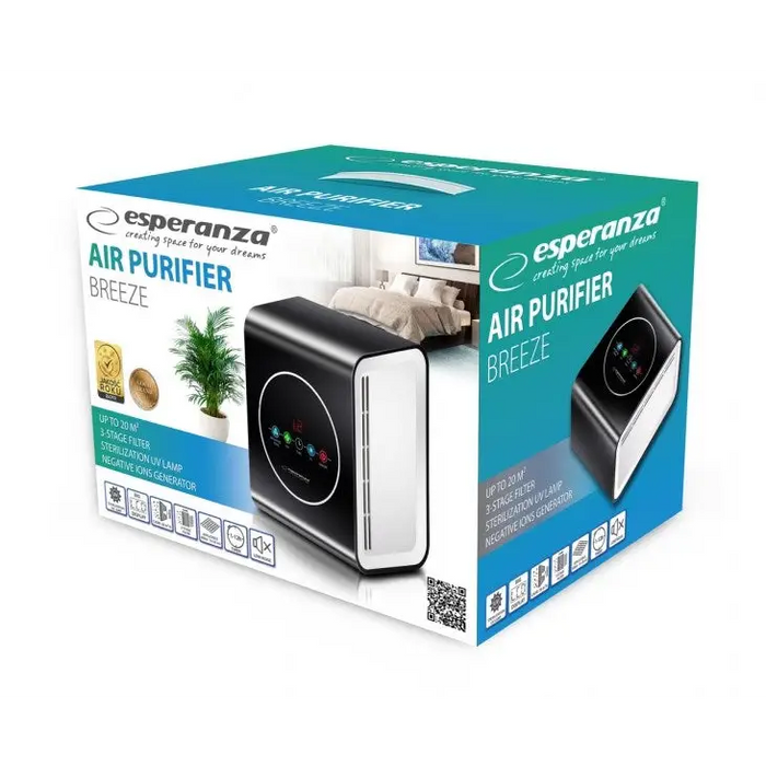 Esperanza EHP001 air purifier 45 dB Black White - Air purifiersAGD-OCZ<<<Home Appliance - ProductsAGD<<<ActionPL
