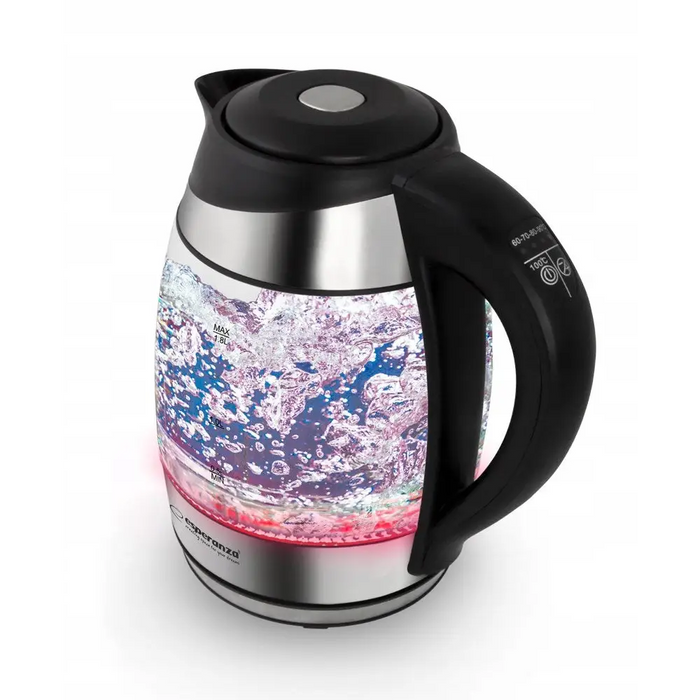 Esperanza EKK026 electric kettle 1.7 L 2200 W Black Transparent - Electric kettlesAGD-CZE<<<Home Appliance