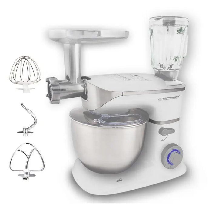 Esperanza EKM025 food processor 1000 W 5 L Stainless steel White - Food processorsAGD-ROK<<<Home Appliance