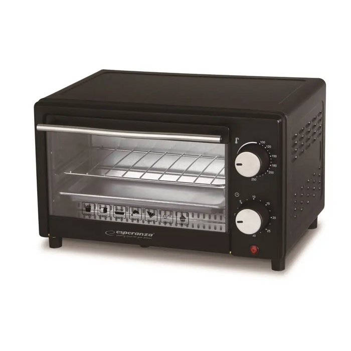 Esperanza EKO004 toaster oven 10 L 900 W Black Grill - Mini ovensAGD-MPI<<<Home Appliance - ProductsAGD<<<ActionPL