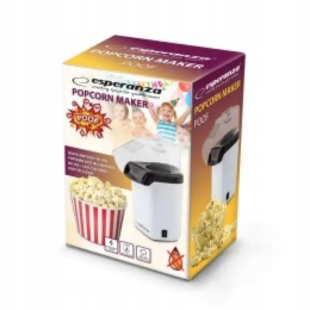 Esperanza EKP005W popcorn popper Black White 0.27 L 2 min 1200 W - Popcorn machinesAGD-POP<<<Home Appliance