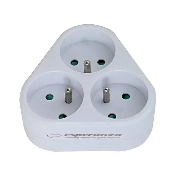 Esperanza ELK303W Electrical Splitter 3 sockets White - Jacks plugsKWT-WTY<<<Cables jacks and plugsKWT<<<ActionPL
