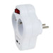Esperanza ELK311W Electrical splitter 2 GN. USB-C USB-A ON. White - Jacks plugsKWT-WTY<<<Cables jacks