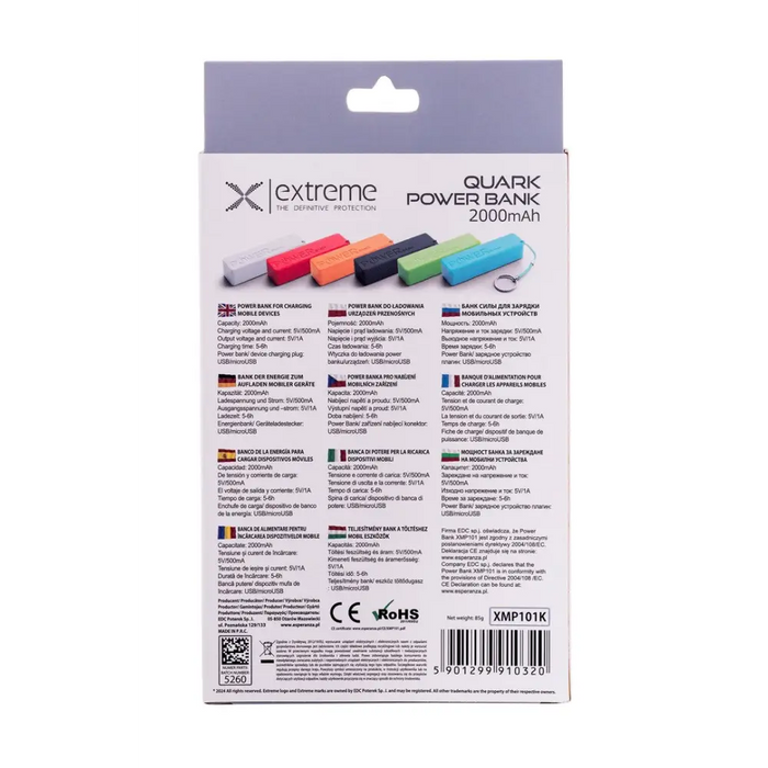 Esperanza XMP101G power bank 2000 mAh Green - Power banks