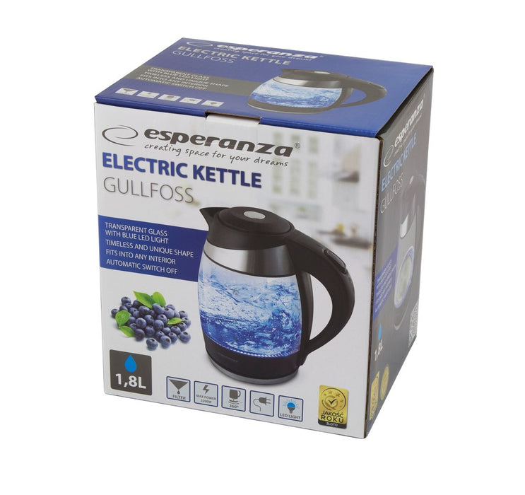 Esperanza EKK009 electric kettle 1.8 L Black, Multicolor 2200 W