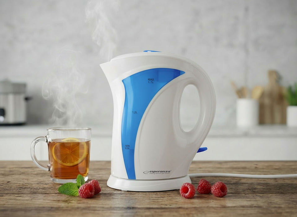 Esperanza EKK018B Electric kettle 1.7 L, White / Blue