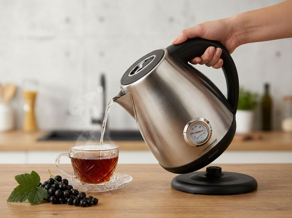 Esperanza EKK029 Electric kettle with a thermometer 1.7 L 2200 W Inox