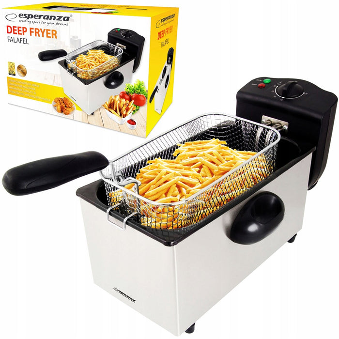 Esperanza FALAFEL Single 3 L Stand-alone 2200 W Deep fryer Black, White