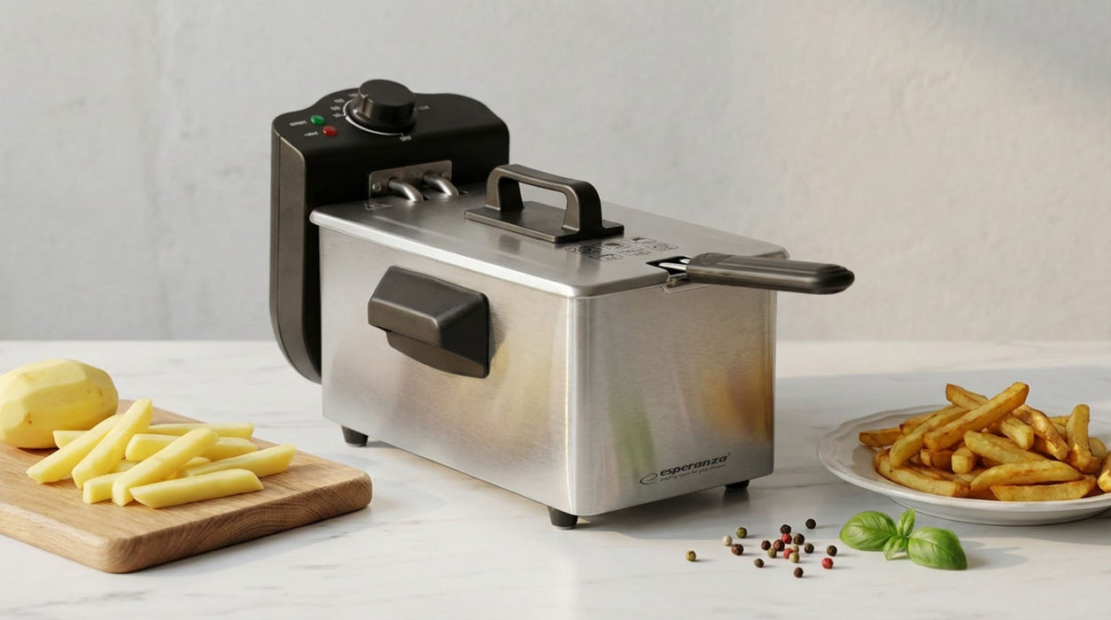 Esperanza FALAFEL Single 3 L Stand-alone 2200 W Deep fryer Black, White