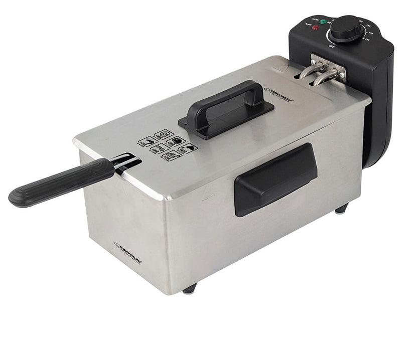 Esperanza EKG010 Deep Fryer 3 L, 2000W Inox