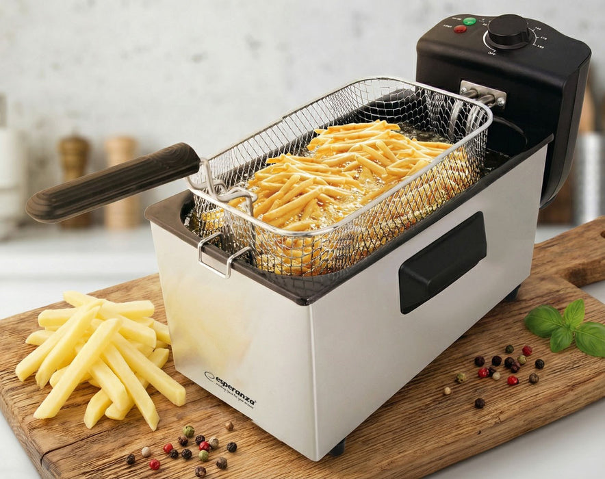 Esperanza EKG010 Deep Fryer 3 L, 2000W Inox