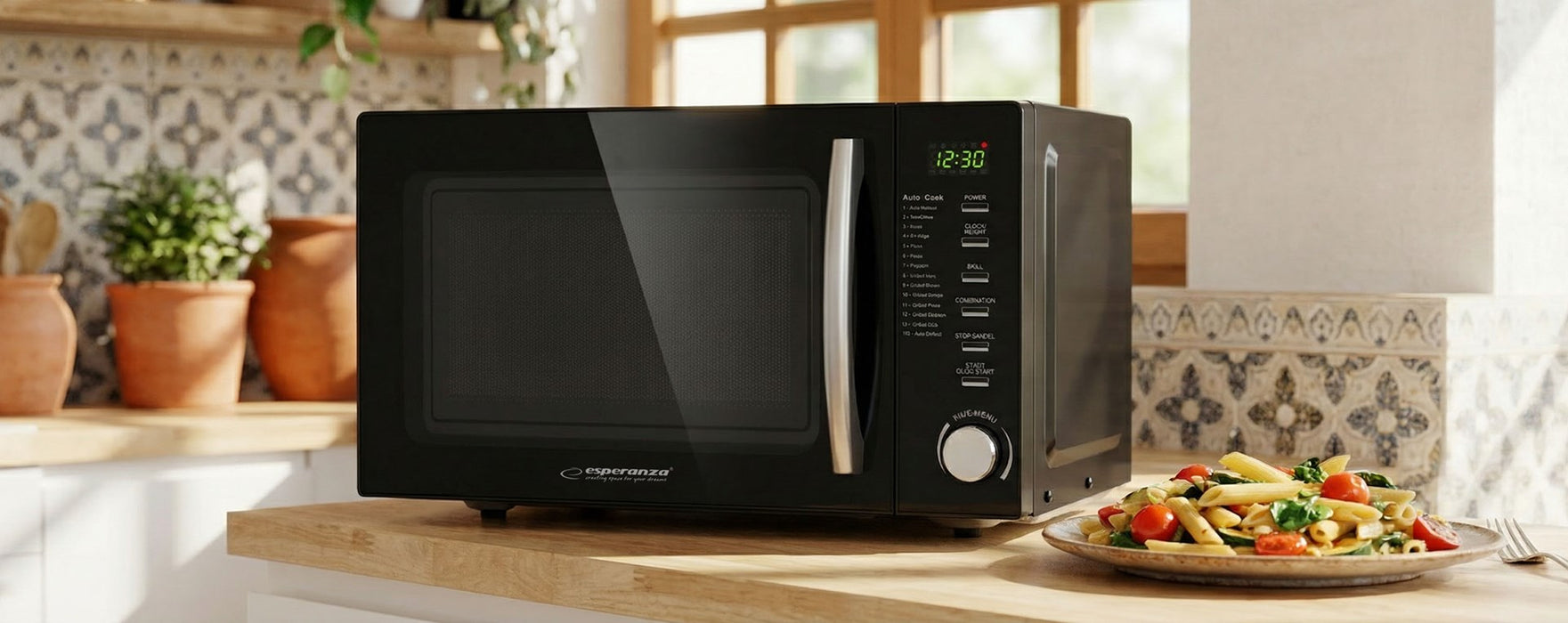 Esperanza EKO010 Black Combination microwave Countertop 20 L 1200 W