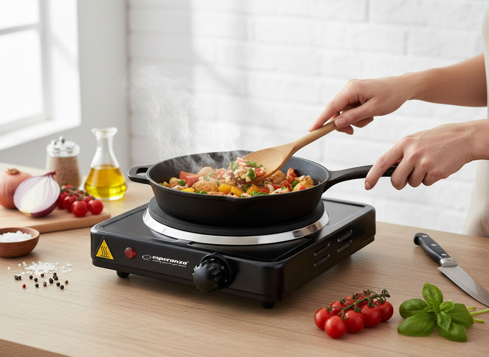 Esperanza EKH002K hob Black Sealed plate 1 zone(s)