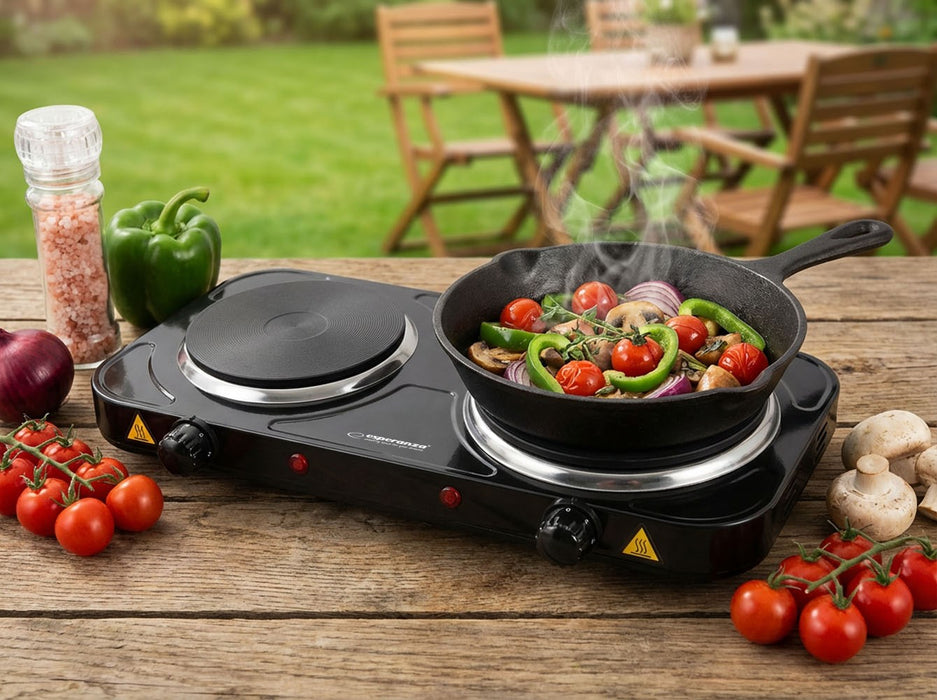 Esperanza EKH014K Electric Stove 2 zone (s), Black