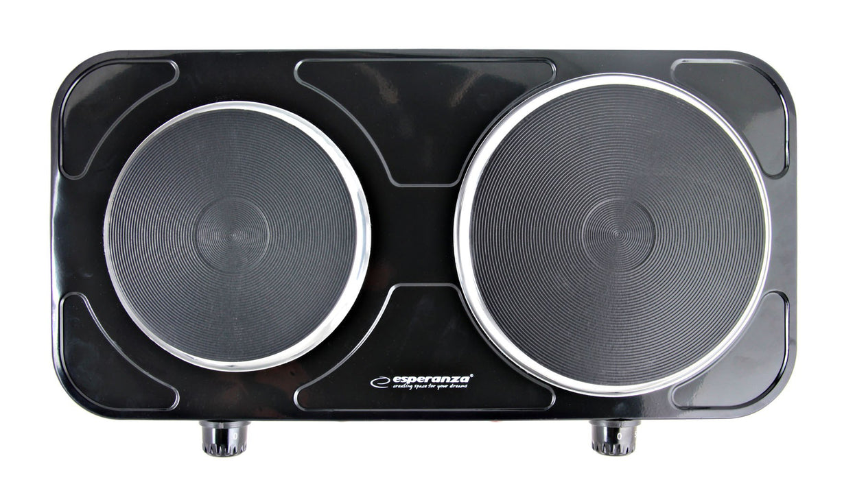 Esperanza EKH014K Electric Stove 2 zone (s), Black