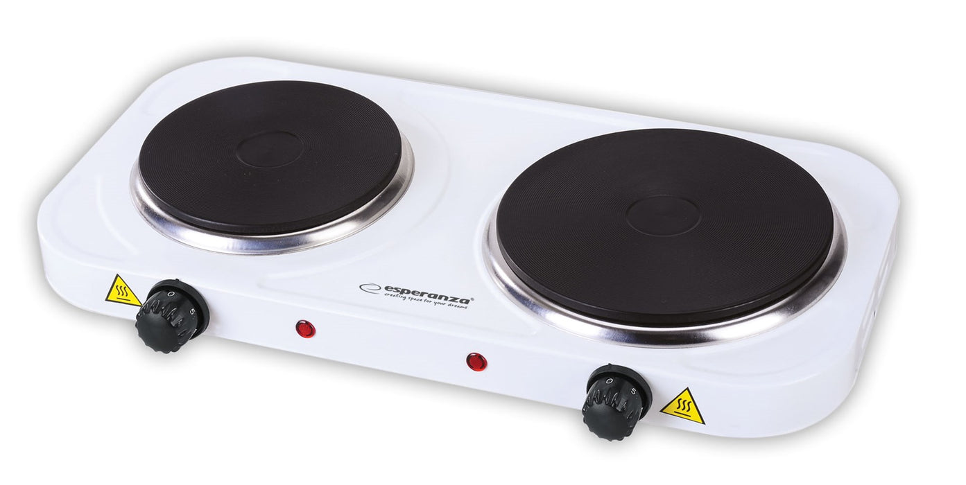 Esperanza EKH014W Electric cooker 2 zones White