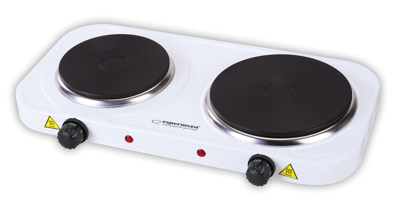 Esperanza EKH014W Electric cooker 2 zones White