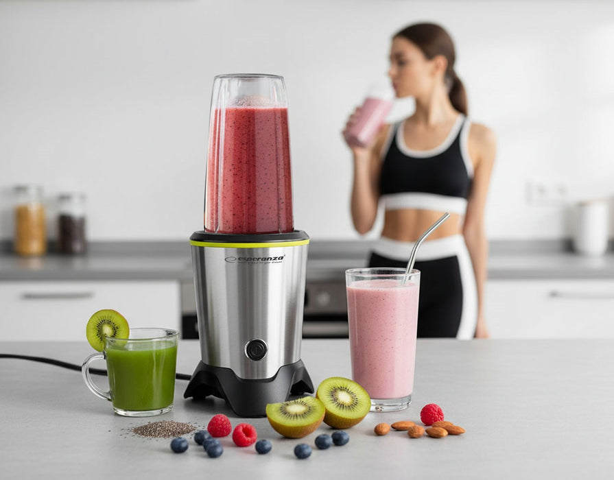 Esperanza EKM028 blender Tabletop blender 1000 W Black, Stainless steel