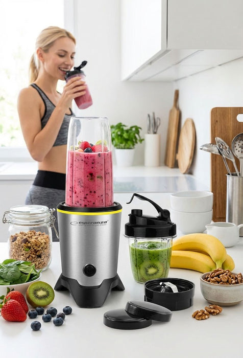 Esperanza EKM028 blender Tabletop blender 1000 W Black, Stainless steel
